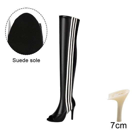 HustleRise - Over-the-knee Stiletto Boots