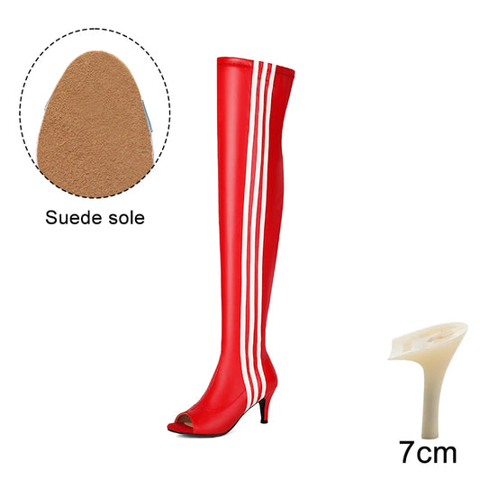 HustleRise - Over-the-knee Stiletto Boots