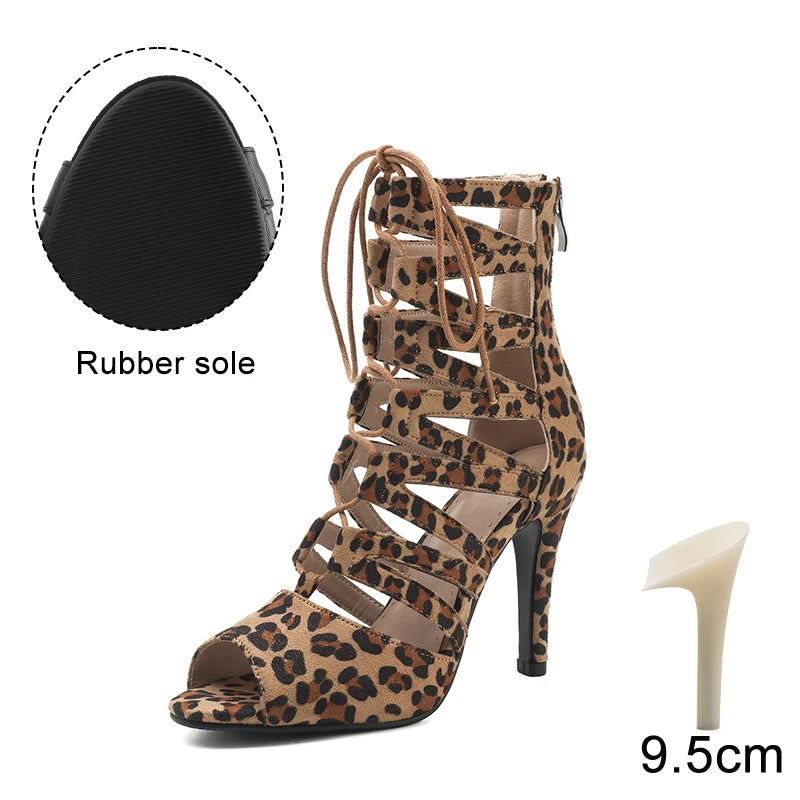 Hyopard - Stiletto Ankle Boots