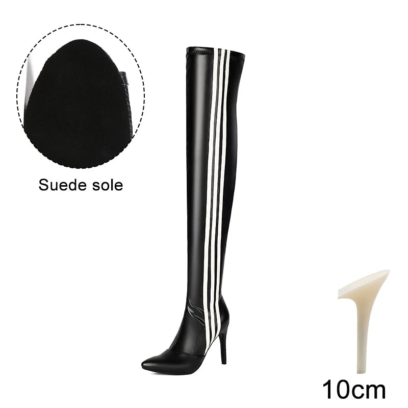 Hivora - Over-the-knee Stiletto Boots
