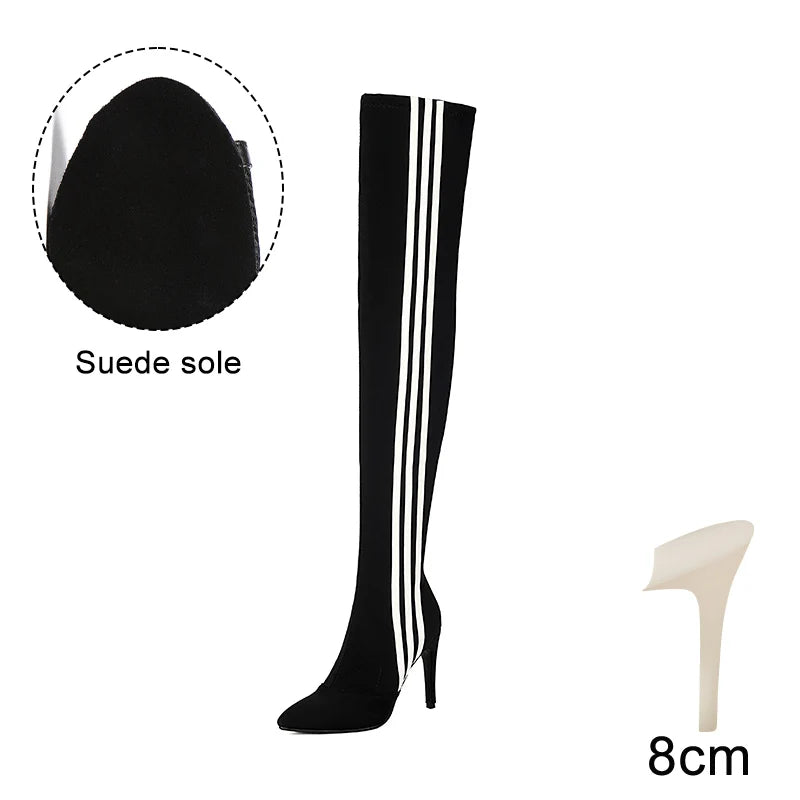 Hivora - Over-the-knee Stiletto Boots